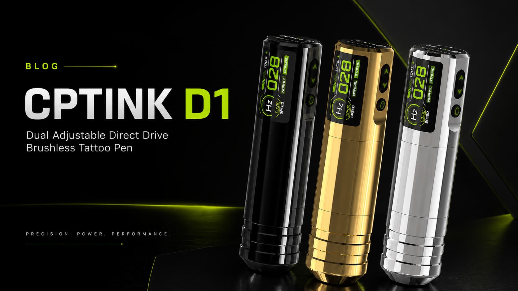 CPTINK D1: A Dual Adjustable Direct Drive Brushless Tattoo Pen Built for Full Control